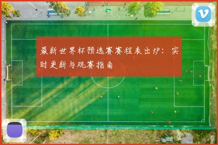 最新世界杯预选赛赛程表出炉：实时更新与观赛指南